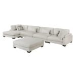 9555BEG*5CR2ACVCOT 5-Piece Modular Sectional with Chaise and Ottoman - Image 2