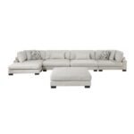 9555BEG*5CR2ACVCOT 5-Piece Modular Sectional with Chaise and Ottoman - Image 4