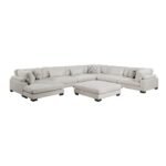 9555BEG*72CR3ACVCOT 7-Piece Modular Sectional with Ottoman - Image 2