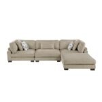 9555BRW*42CRACOT 4-Piece Modular Sectional with Ottoman - Image 2