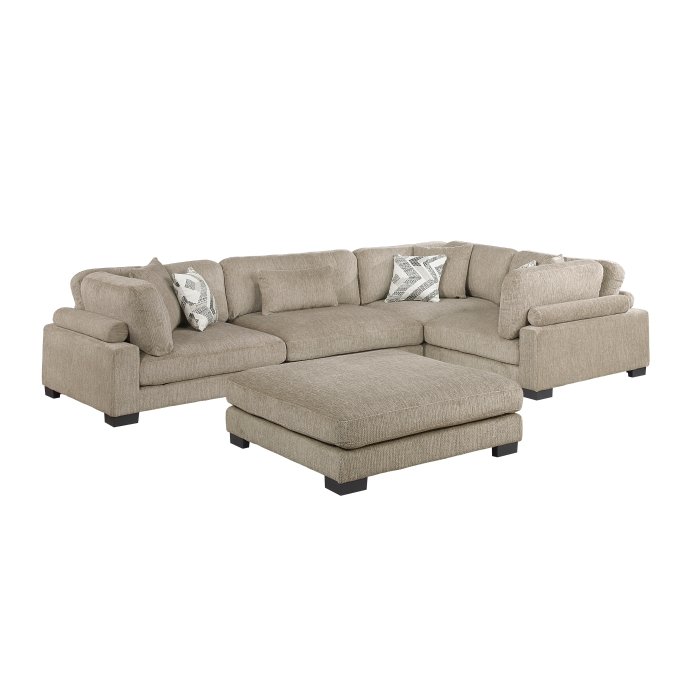 9555BRW_53CRACO__l-1.jpg 9555BRW*53CRACOT 5-Piece Modular Sectional with Ottoman - Image 1