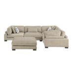 9555BRW*53CRACOT 5-Piece Modular Sectional with Ottoman - Image 2