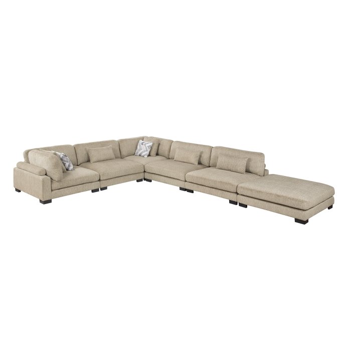 9555BRW_62CR3AC__l-1.jpg 9555BRW*62CR3ACOT 6-Piece Modular Sectional with Ottoman - Image 1