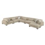 9555BRW*62CR3ACVC 6-Piece Modular Sectional with Chaise