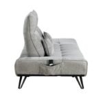 9556GRY-3PW Sofa with Power Adjustable Seat Depth and Manual Adjustable Headrests - Image 4