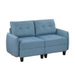 9557BUE-2* Love Seat - Image 2