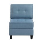 9557BUE*5SCOT 5-Piece Sectional with Storage and Ottoman - Image 8