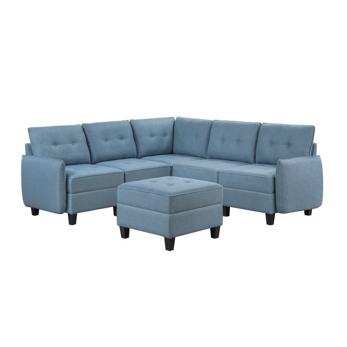 9557BUE_6SCOT_n__l.jpg 9557BUE*6SCOT 6-Piece Sectional with Storage and Ottoman - Image 1