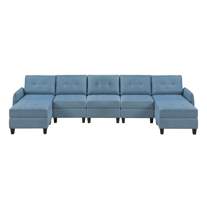 9557BUE_7SC2OT___l.jpg 9557BUE*7SC2OT 7-Piece Sectional with Storage and Two Ottomans - Image 1