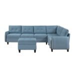 9557BUE*7SCOT 7-Piece Sectional with Storage and Ottoman - Image 3