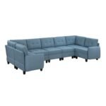 9557BUE*7SC 7-Piece Sectional with Storage - Image 2