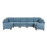 9557BUE*7SC 7-Piece Sectional with Storage