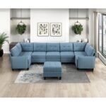 9557BUE-4 Ottoman with Storage - Image 4