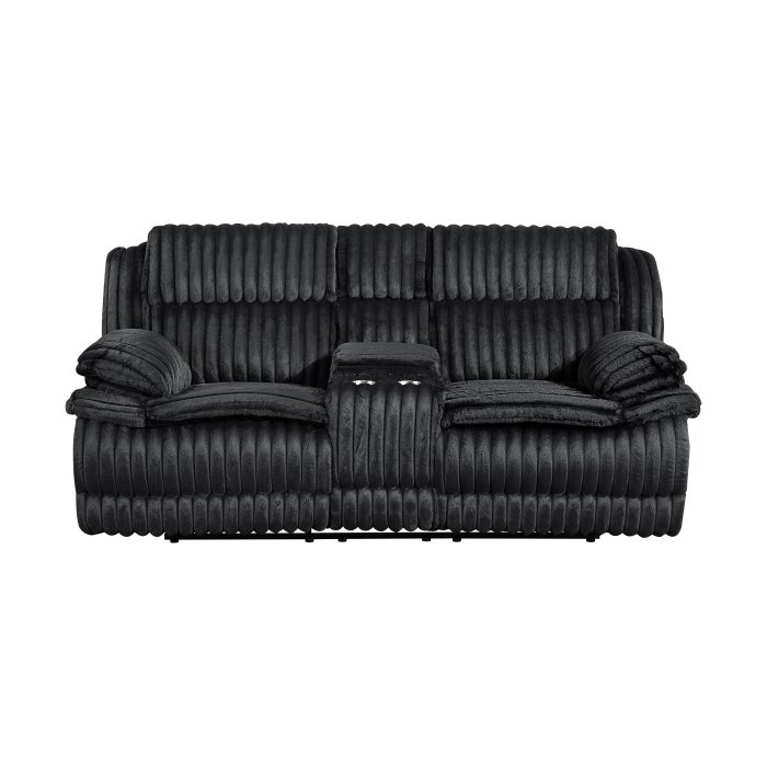 9577BK-2_noBG_front__l.jpg 9577BK-2 Double Reclining Love Seat with Center Console - Image 1