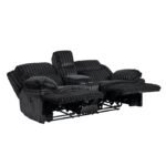 9577BK-2 Double Reclining Love Seat with Center Console - Image 4