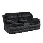 9577BK-2 Double Reclining Love Seat with Center Console - Image 2