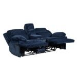 9577BU-2 Double Reclining Love Seat with Center Console - Image 4