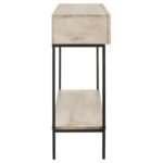RUBEUS 2-DRAWER WOOD ENTRYWAY CONSOLE TABLE WHITE WASHED - Image 9