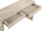 RICKMAN 2-DRAWER WOOD ENTRYWAY CONSOLE TABLE WHITE WASHED - Image 10