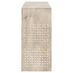 RICKMAN 2-DRAWER WOOD ENTRYWAY CONSOLE TABLE WHITE WASHED - Image 8