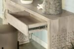 RICKMAN 2-DRAWER WOOD ENTRYWAY CONSOLE TABLE WHITE WASHED - Image 12