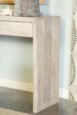 RICKMAN 2-DRAWER WOOD ENTRYWAY CONSOLE TABLE WHITE WASHED - Image 13