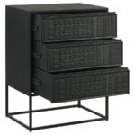 ALCOA 3-DRAWER MULTI-PURPOSE TALL ACCENT CABINET BLACK - Image 3