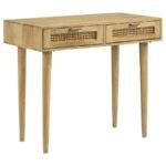 ZAMORA 2-DRAWER ENTRYWAY CONSOLE ACCENT TABLE NATURAL