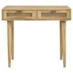 ZAMORA 2-DRAWER ENTRYWAY CONSOLE ACCENT TABLE NATURAL - Image 4