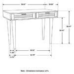 ZAMORA 2-DRAWER ENTRYWAY CONSOLE ACCENT TABLE NATURAL - Image 11