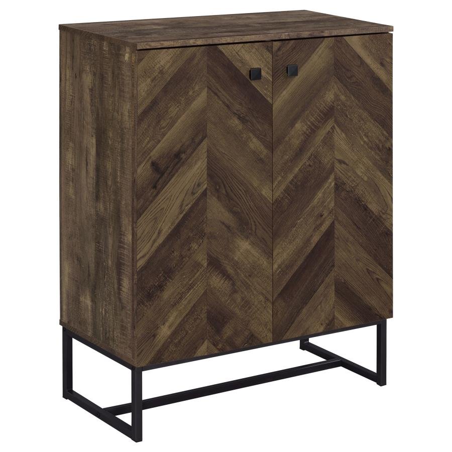 959639_02x900.jpg CAROLYN 2-DOOR ENGINEERED WOOD ACCENT CABINET RUSTIC OAK - Image 1