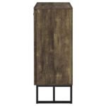 CAROLYN 2-DOOR ENGINEERED WOOD ACCENT CABINET RUSTIC OAK - Image 6