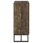 CAROLYN 2-DOOR ENGINEERED WOOD ACCENT CABINET RUSTIC OAK - Image 8