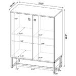 CAROLYN 2-DOOR ENGINEERED WOOD ACCENT CABINET RUSTIC OAK - Image 13