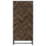 CAROLYN 2-DOOR ENGINEERED WOOD ACCENT CABINET RUSTIC OAK - Image 4