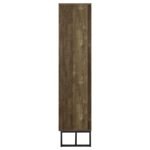 CAROLYN 2-DOOR ENGINEERED WOOD ACCENT CABINET RUSTIC OAK - Image 6