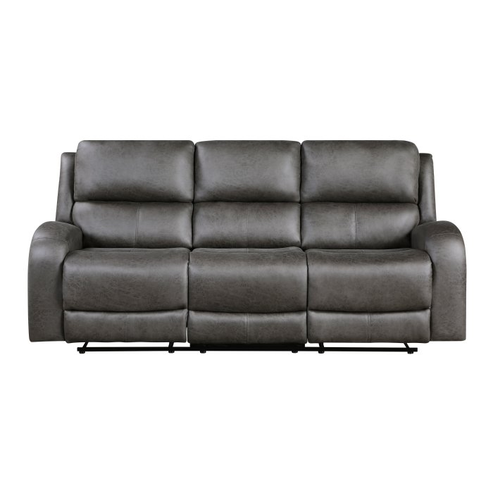 9601GY-3_noBG_f__l.jpg 9601GY-3 Double Reclining Sofa - Image 1