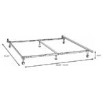 KERNS QUEEN OR EASTERN KING OR CAL KING BED FRAME BLACK - Image 2