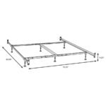 ESME CALIFORNIA KING BED FRAME BLACK (HEADBOARD & FOOTBOARD) - Image 2