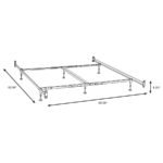 ESME QUEEN OR E KING BED FRAME BLACK (HEADBOARD & FOOTBOARD) - Image 2