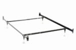 ESME TWIN OR FULL BED FRAME BLACK (HEADBOARD & FOOTBOARD)