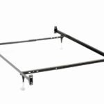 ESME TWIN OR FULL BED FRAME BLACK (HEADBOARD & FOOTBOARD)