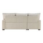 9605BE*2LCRL 2-Piece Sectional with Left Chaise and  Drop-Down Cup holders, Storage Pouch, Pull-out Bed and Hidden Storage - Image 4