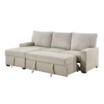 9605BE*2LCRL 2-Piece Sectional with Left Chaise and  Drop-Down Cup holders, Storage Pouch, Pull-out Bed and Hidden Storage - Image 7