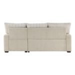 9605BE*2LLRC 2-Piece Sectional with Right Chaise and  Drop-Down Cup holders, Storage Pouch,  Pull-out Bed and Hidden Storage - Image 4
