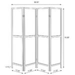 DEEPIKA 4-PANEL ROOM DIVIDER FOLDING SCREEN RUSTIC NUTMEG - Image 8