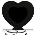 EUSTON HEART SHAPED VANITY MIRROR SILVER - Image 6