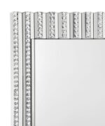 AIDEEN 32 X 47 INCH ACRYLIC CRYSTAL WALL MIRROR SILVER - Image 5
