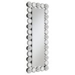 AGHES 24 X 62 INCH WALL MIRROR WITH LIGHTING SILVER