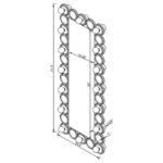AGHES 24 X 62 INCH WALL MIRROR WITH LIGHTING SILVER - Image 8